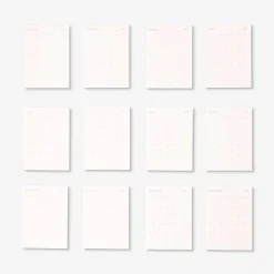Adesivi calendario mensile per bullet journal 2027