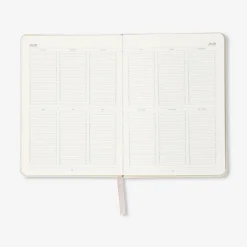 Agenda giornaliera B6 con copertina in tessuto 2027 - In inglese