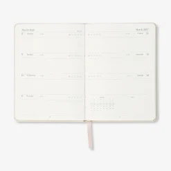 Agenda giornaliera B6 con copertina in tessuto 2027 - In inglese