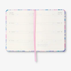 Agenda settimanale floreale B6 2027 - In inglese