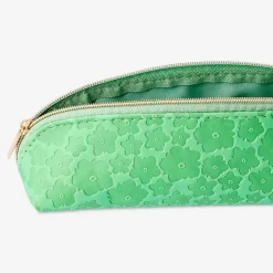 Astuccio verde con fiori