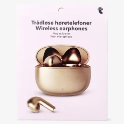 Auricolari wireless in bronzo con microfono