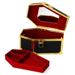 Beauty case a forma di bara con divisorio
