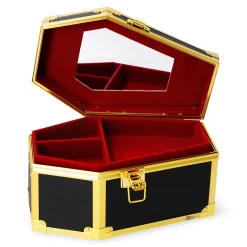 Beauty case a forma di bara con divisorio