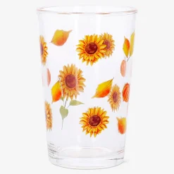 Bicchiere con stampa a girasoli - 220 ml