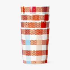 Bicchieri da picnic a scacchi - 4 pz