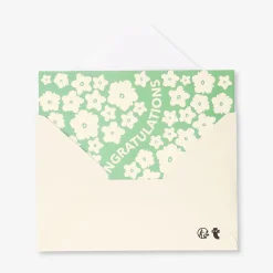Biglietto d'auguri - Fiori e congratulazioni
