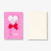 Biglietto di compleanno - Bacchetta a cuore con nastro
