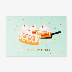 Biglietto di compleanno - Fetta di torta pop-up