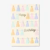 Biglietto di compleanno - Ghirlanda con nappine