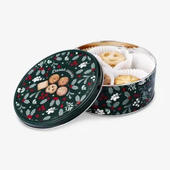 Biscotti al burro in scatola di latta