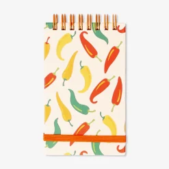 Blocco note con peperoncini