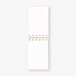 Blocco note con spirale e icona vaso