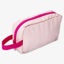 Borsa cosmetica rosa con tracolla
