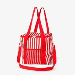 Borsa frigo a righe rosse e bianche