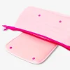 Borsa organizer rosa per accessori hair styling