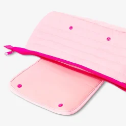 Borsa organizer rosa per accessori hair styling