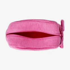 Borsa per cosmetici in velluto rosa - 23 cm