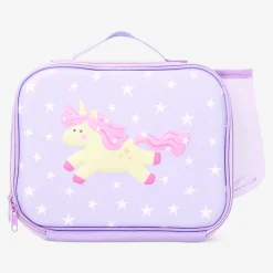 Borsa porta pranzo rosa con motivo unicorno - 19x25 cm