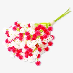 Bouquet decorativo - fiori rosa e bianchi