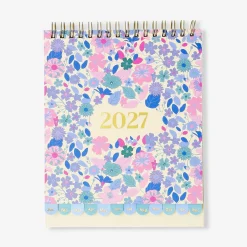 Calendario mensile floreale da tavolo 2027