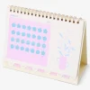 Calendario mensile floreale da tavolo con adesivi 2027