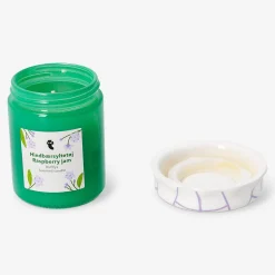 Candela a forma di barattolo di marmellata - profumo marmellata di lamponi