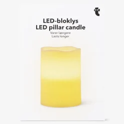 Candela a LED bianca - 10 cm