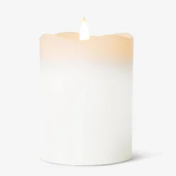 Candela a LED bianca - 10 cm