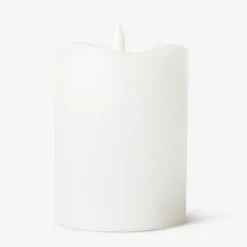Candela a LED bianca - 10 cm