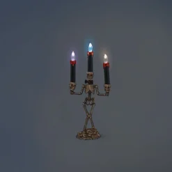 Candelabro a forma di scheletro - 37 cm