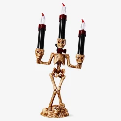 Candelabro a forma di scheletro - 37 cm