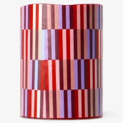 Candela LED a colonna con motivo geometrico - 10 cm