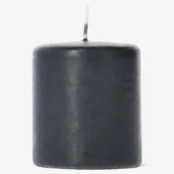 Candela pilastro nera - 8 cm