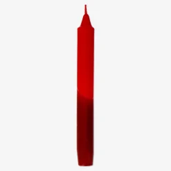 Candele rosse per la cena - 4 pz