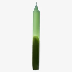 Candele verdi per la cena - 4 pz