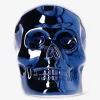 Candeline tealight nere a forma di teschio - 3 pz