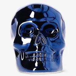 Candeline tealight nere a forma di teschio - 3 pz
