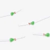 Cannucce in vetro verdi - 4 pz
