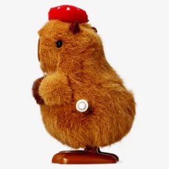 Capibara a vento con cappello a fragola