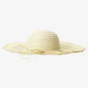 Cappello di paglia estivo con fiocco per adulti - taglia unica