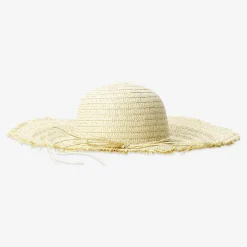 Cappello di paglia estivo con fiocco per adulti - taglia unica
