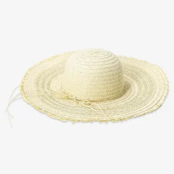Cappello di paglia estivo con fiocco per adulti - taglia unica