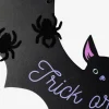 Cartello per porta Dolcetto o scherzetto con pipistrello
