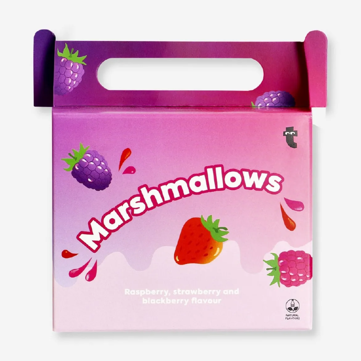 Cestino di marshmallow - gusto Lampone, Fragole e More