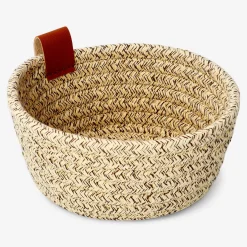 Cestino in corda marrone - 15 cm