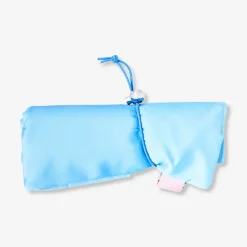 Cintura porta cosmetici blu con 5 pennelli makeup