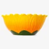 Ciotola con girasoli in rilievo - 18 cm