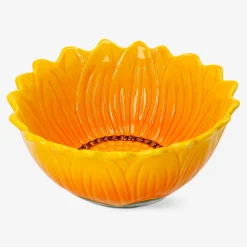 Ciotola con girasoli in rilievo - 18 cm