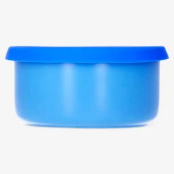 Contenitore per alimenti in ceramica blu navy con coperchio in silicone - 13 cm